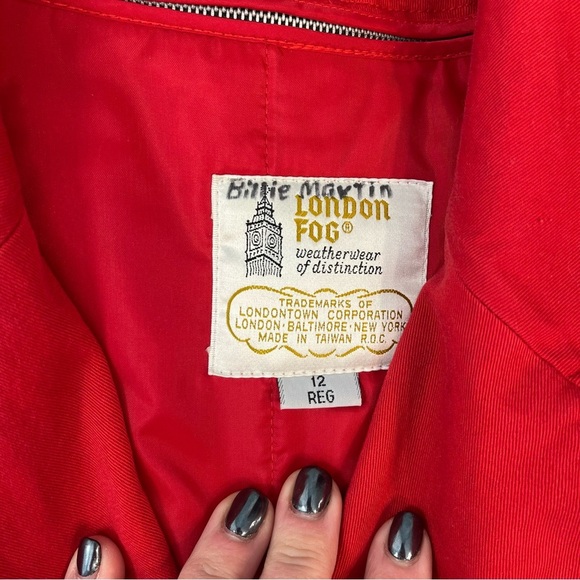 Womens London Fog Double breasted coat size 12 insulated lined - Picture 2 of 8